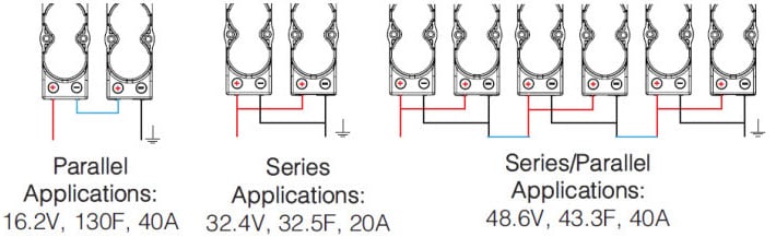 PowerStor / Eaton 16V XVM Supercapacitor Modules
